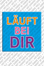 ART-DOMINO® BY SABINE WELZ Läuft bei Dir - Magnet mit Text