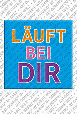 ART-DOMINO® BY SABINE WELZ Läuft bei Dir - magnet with text