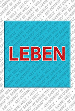 MAGNET-STORIES Leben - Aimant avec un texte