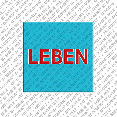 MAGNET-STORIES Leben - Aimant avec un texte