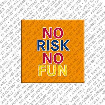 MAGNET-STORIES No risk no fun - Aimant avec un texte