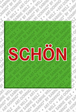 MAGNET-STORIES Schön - magnet with text