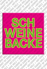 MAGNET-STORIES Schweinebacke - Aimant avec un texte