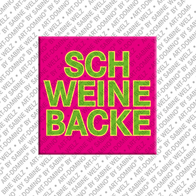 MAGNET-STORIES Schweinebacke - Aimant avec un texte