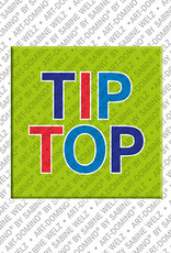 ART-DOMINO® BY SABINE WELZ Tip Top - Aimant avec un texte