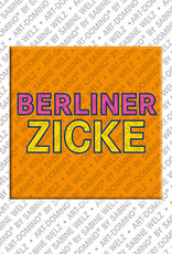 ART-DOMINO® BY SABINE WELZ Berliner Zicke - magnet with text