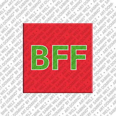 ART-DOMINO® BY SABINE WELZ BFF - magnet with text