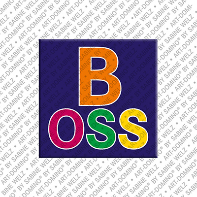 MAGNET-STORIES Boss - Aimant avec un texte