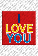 MAGNET-STORIES I love you - magnet with text