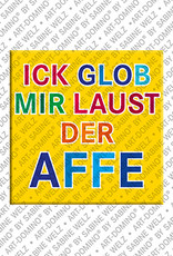 MAGNET-STORIES Ick glob mir laust der Affe - magnet with text