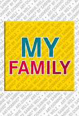 MAGNET-STORIES My Family - magnet with text