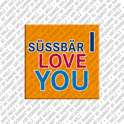 MAGNET-STORIES Süssbär I Love You - magnet with text