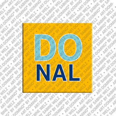 ART-DOMINO® BY SABINE WELZ Donal - Magnet mit dem Vornamen Donal