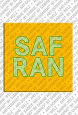 ART-DOMINO® BY SABINE WELZ Safran – Magnet with Safran