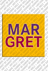 MAGNET-STORIES Margret - Magnet mit dem Vornamen Margret