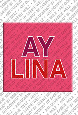 MAGNET-STORIES AYLINA - Aimant avec le nom AYLINA