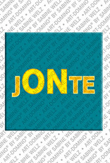 ART-DOMINO® BY SABINE WELZ JONTE - Aimant avec le nom JONTE