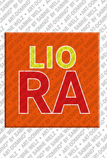ART-DOMINO® BY SABINE WELZ LIORA - Magnet mit dem Vornamen LIORA