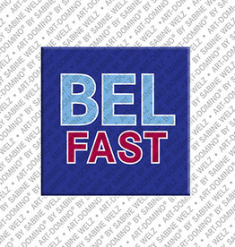 ART-DOMINO® BY SABINE WELZ Aimant - Irlande du Nord - Belfast