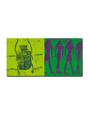 MAGNET-STORIES Ägypten - Tal der Könige-Skarabäus-Grab Merenptah + Tal der Könige-im Grab Ramses IX