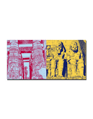MAGNET-STORIES Ägypten - Luxor: Karnak-Tempelanlage Säulenhalle + Abu Simbel- Tempelanlage für Ramses II-d