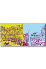 MAGNET-STORIES Egypt - Luxor-West-Hatshepsut-Tempel + Tal der Könige-Schild Grabkammer des Ranses IX