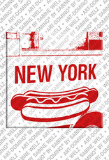 ART-DOMINO® BY SABINE WELZ New York – NYC Hot Dog