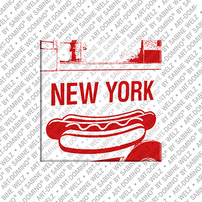 ART-DOMINO® BY SABINE WELZ New York – NYC Hot Dog