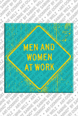 MAGNET-STORIES New York – Men and Women at work-sign