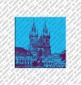 ART-DOMINO® BY SABINE WELZ Magnet - République tchèque - Prague - 14