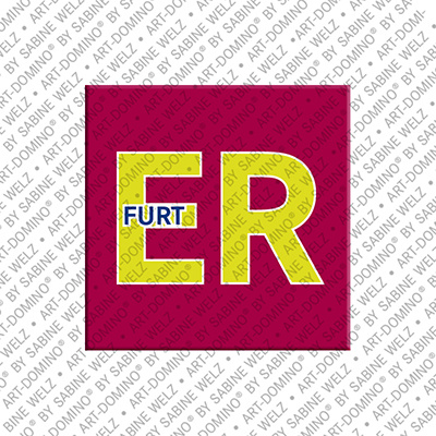 ART-DOMINO® BY SABINE WELZ Erfurt – Schriftzug