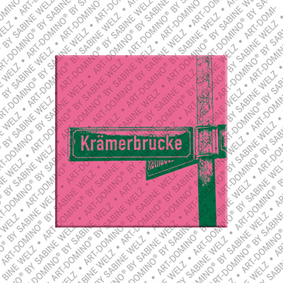 MAGNET-STORIES Erfurt – Schild Krämerbrücke