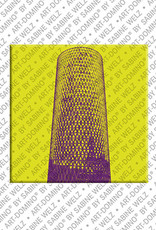 ART-DOMINO® BY SABINE WELZ Frankfurt – Westhafentower "The Ribbed"