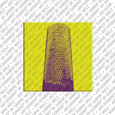 ART-DOMINO® BY SABINE WELZ Frankfurt – Westhafentower "The Ribbed"