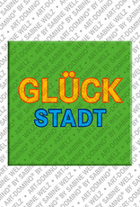 ART-DOMINO® BY SABINE WELZ Glückstadt – Schriftzug