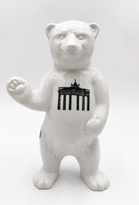 ART-DOMINO® BY SABINE WELZ Porcelain bear from Berlin - With Berlin Tattoos