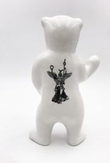 ART-DOMINO® BY SABINE WELZ Porcelain bear from Berlin - With Berlin Tattoos