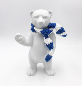 MAGNET-STORIES Bear of Berlin - 15 cm - With blue and white scarf