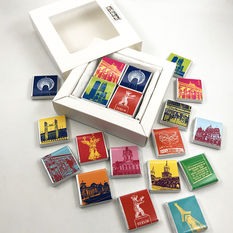 MAGNET-STORIES Chocolat à motifs berlinois dans une boîte