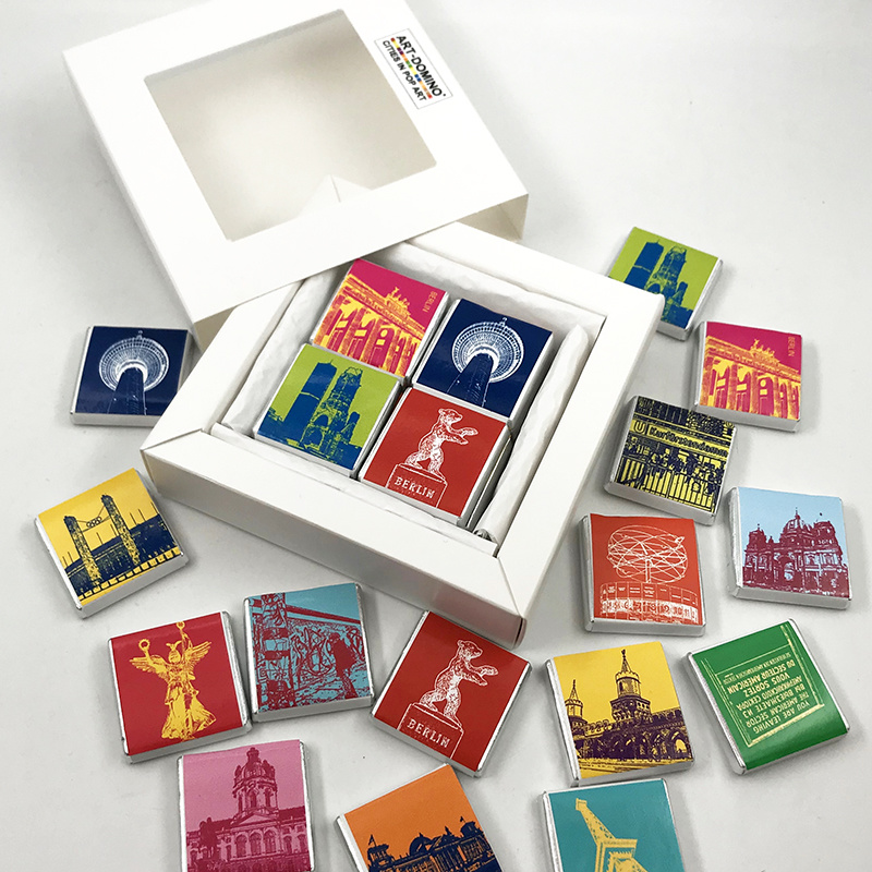 MAGNET-STORIES Schokolade mit Berlin-Motiven in Schachtel