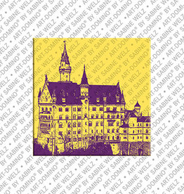 ART-DOMINO® BY SABINE WELZ Aimant - Allemagne - Neuschwanstein - 01