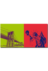 MAGNET-STORIES New York - Brooklyn Bridge + Freiheitsstatue