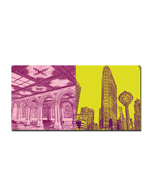 MAGNET-STORIES New York - Central Park - Bethesda Terrace and Fifth Avenue, Flatiron Building