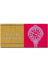 MAGNET-STORIES New York - Fifth Avenue sign and Fifth Avenue clock