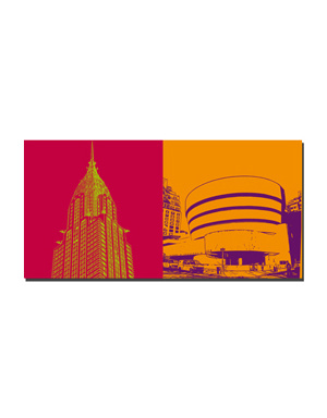 MAGNET-STORIES New York - Chrysler Building and Guggenheim Museum