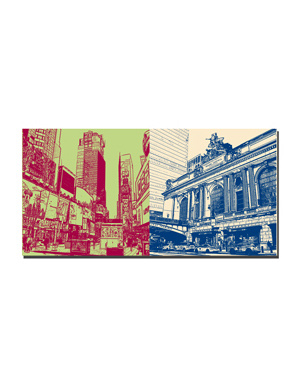 MAGNET-STORIES New York - Time Square and Grand Central Station