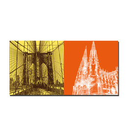 MAGNET-STORIES Picture on canvas - USA - New York - 9057
