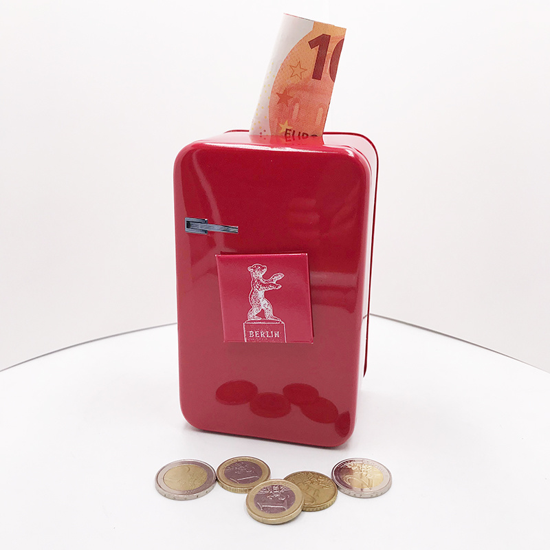 ART-DOMINO® BY SABINE WELZ Retro refrigerator money box