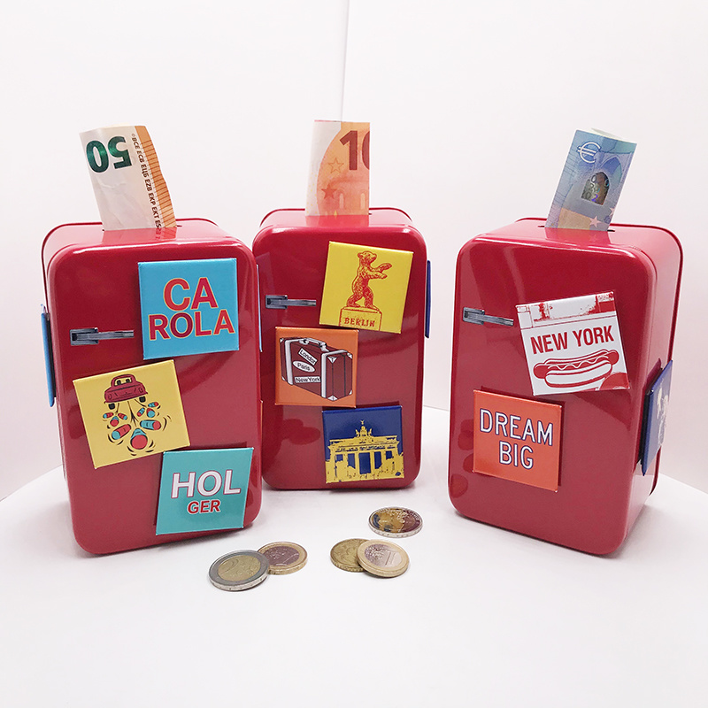 MAGNET-STORIES Retrokühlschrank Spardose