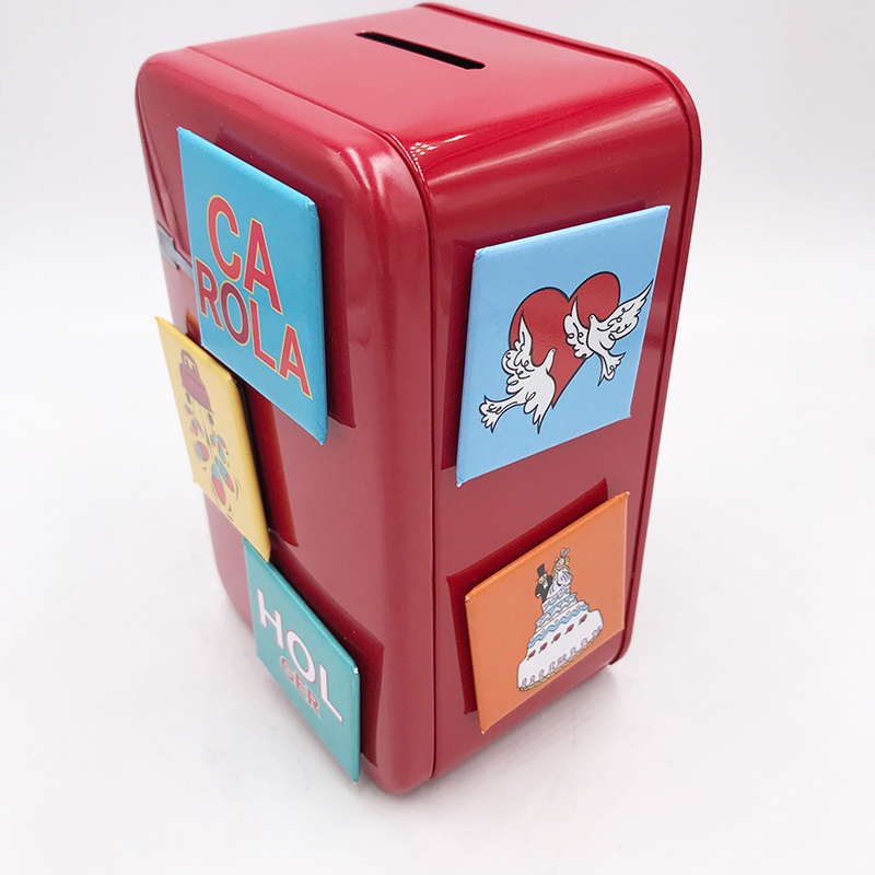 ART-DOMINO® BY SABINE WELZ Retro refrigerator money box